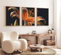 Wallity Cuadro decorativo enmarcado en MDF (3 piezas) 35 x 50 cm